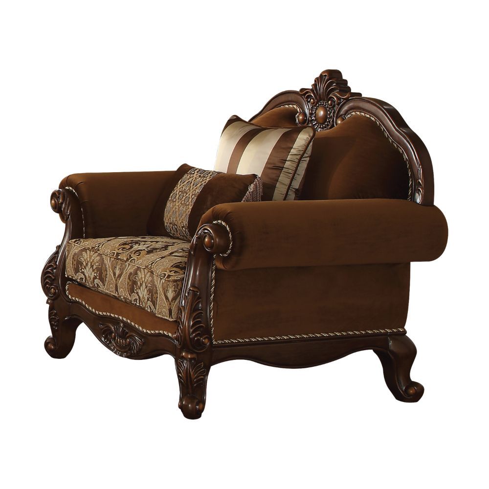 Jardena - Chair - Fabric & Cherry Oak - Urban Living Furniture (Los Angeles, CA)