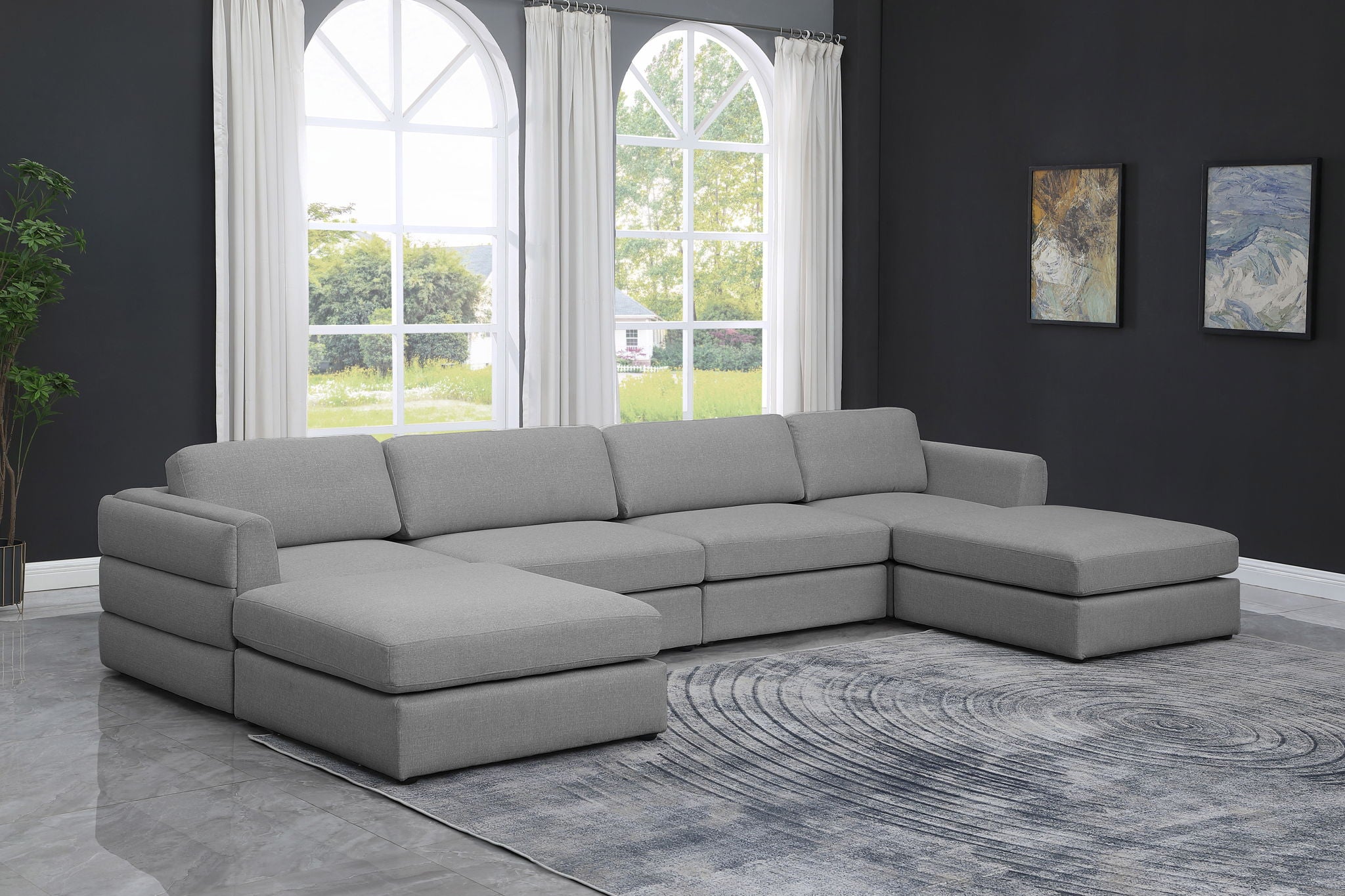 Beckham - 6 Piece Double Chaise Modular Sectional - Urban Living Furniture (Los Angeles, CA)