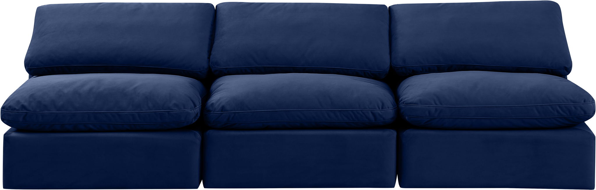 Indulge - Velvet 3 Seat Modular Armless Sofa - Urban Living Furniture (Los Angeles, CA)