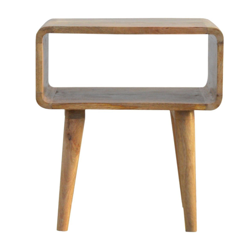 Minimalist Open Curved Nightstand
