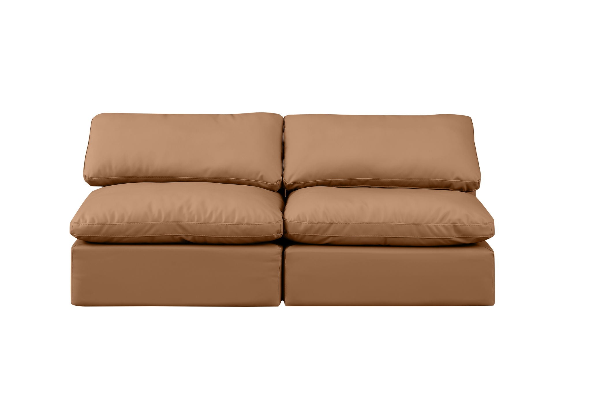 Indulge - Faux Leather 2 Seat Modular Armless Sofa - Urban Living Furniture (Los Angeles, CA)