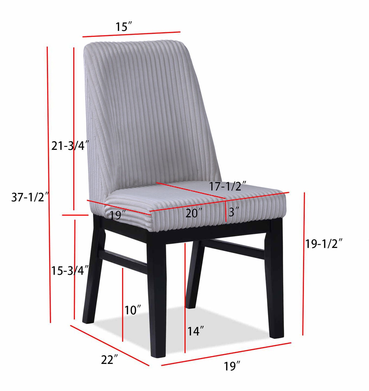 Hadley - Side Chair (Set of 2) - Urban Living Furniture (Los Angeles, CA)