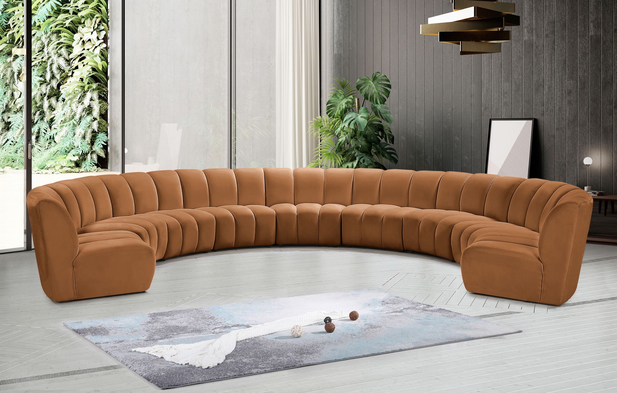 Infinity - 9 Piece Modular Sectional - Saddle - Urban Living Furniture (Los Angeles, CA)