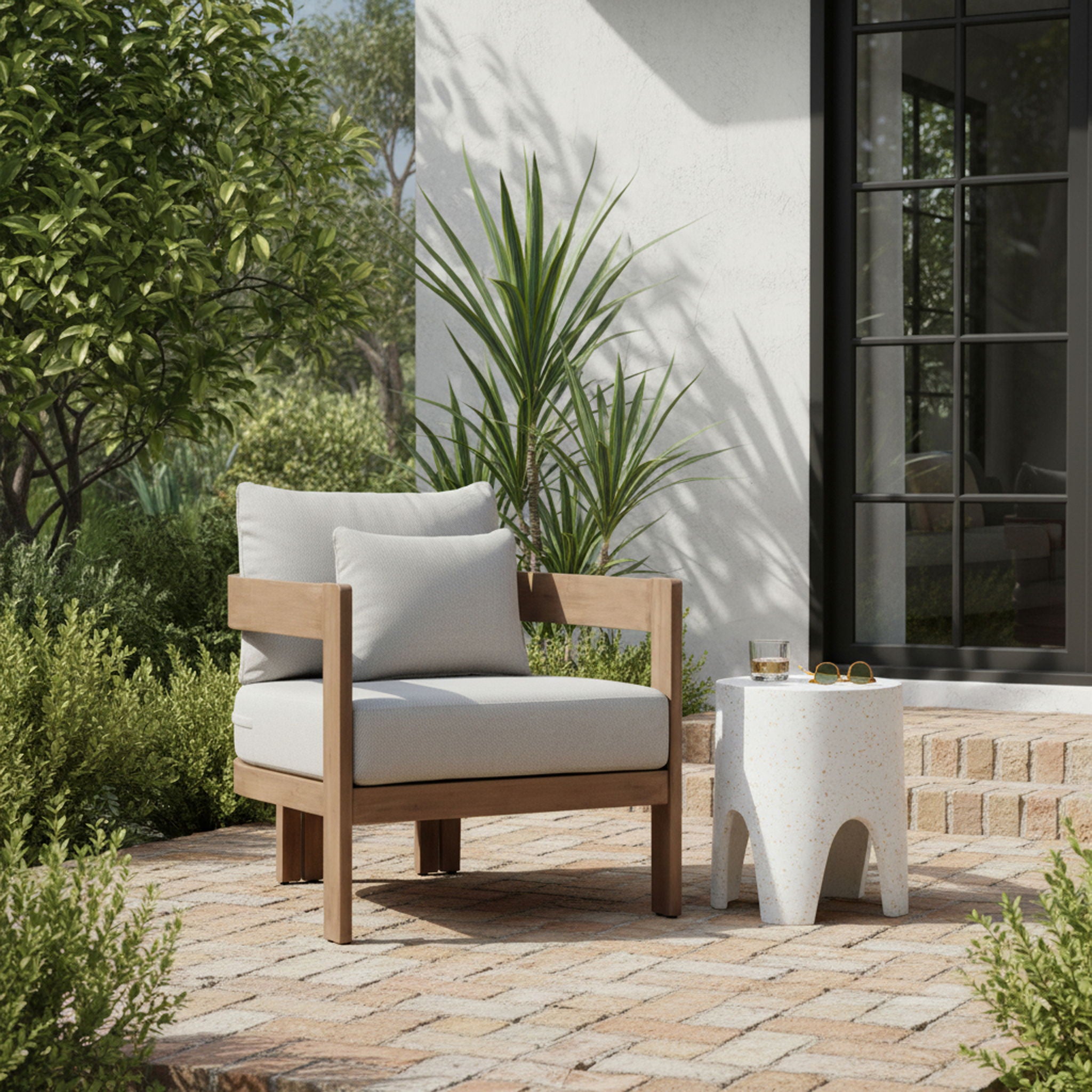 Newport - Water Resistant Fabric Upholstered Outdoor Patio Chair - Urban Living Furniture (Los Angeles, CA)