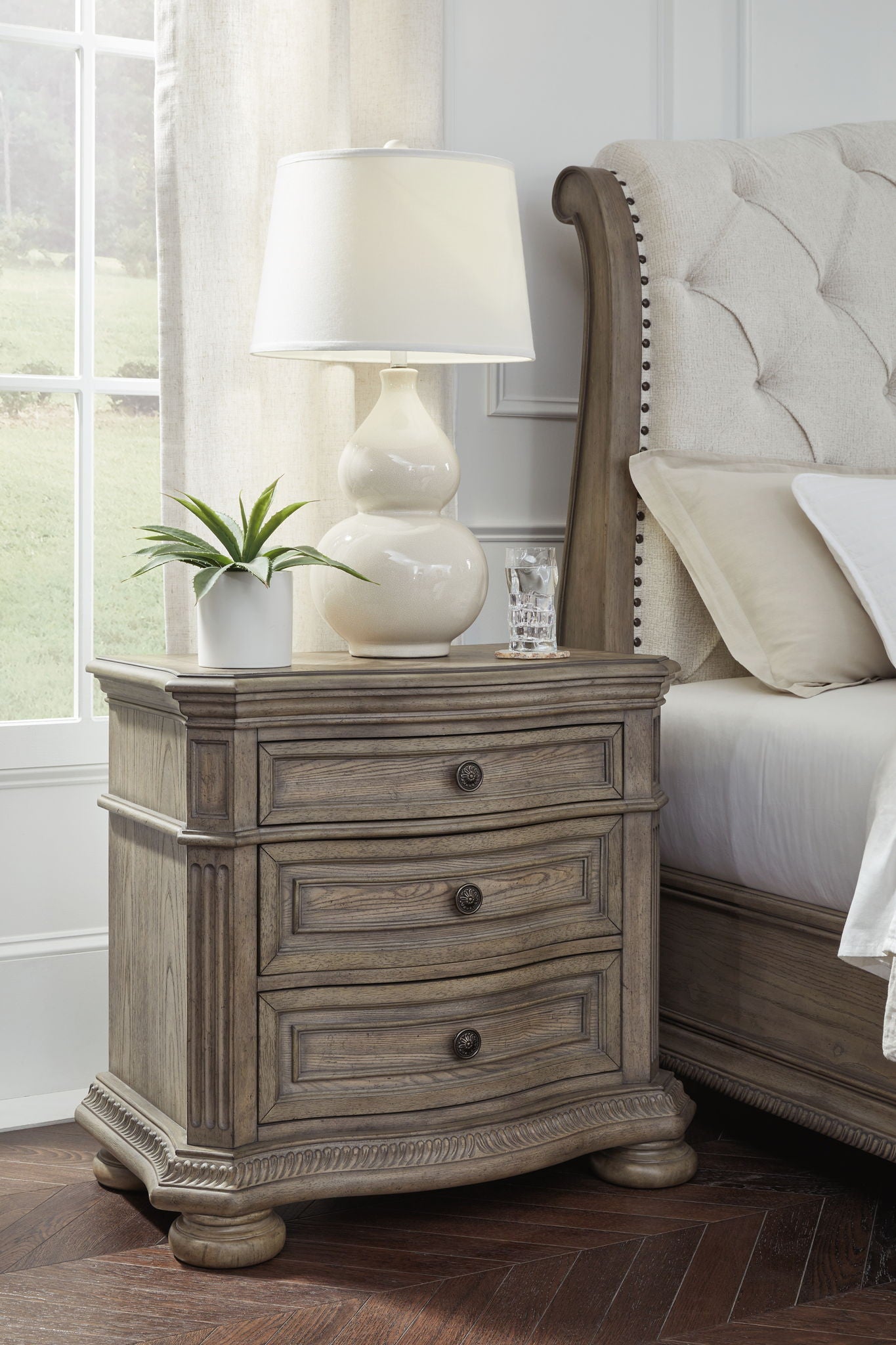 Ardenfield - Light Brown - Three Drawer Night Stand - Urban Living Furniture (Los Angeles, CA)