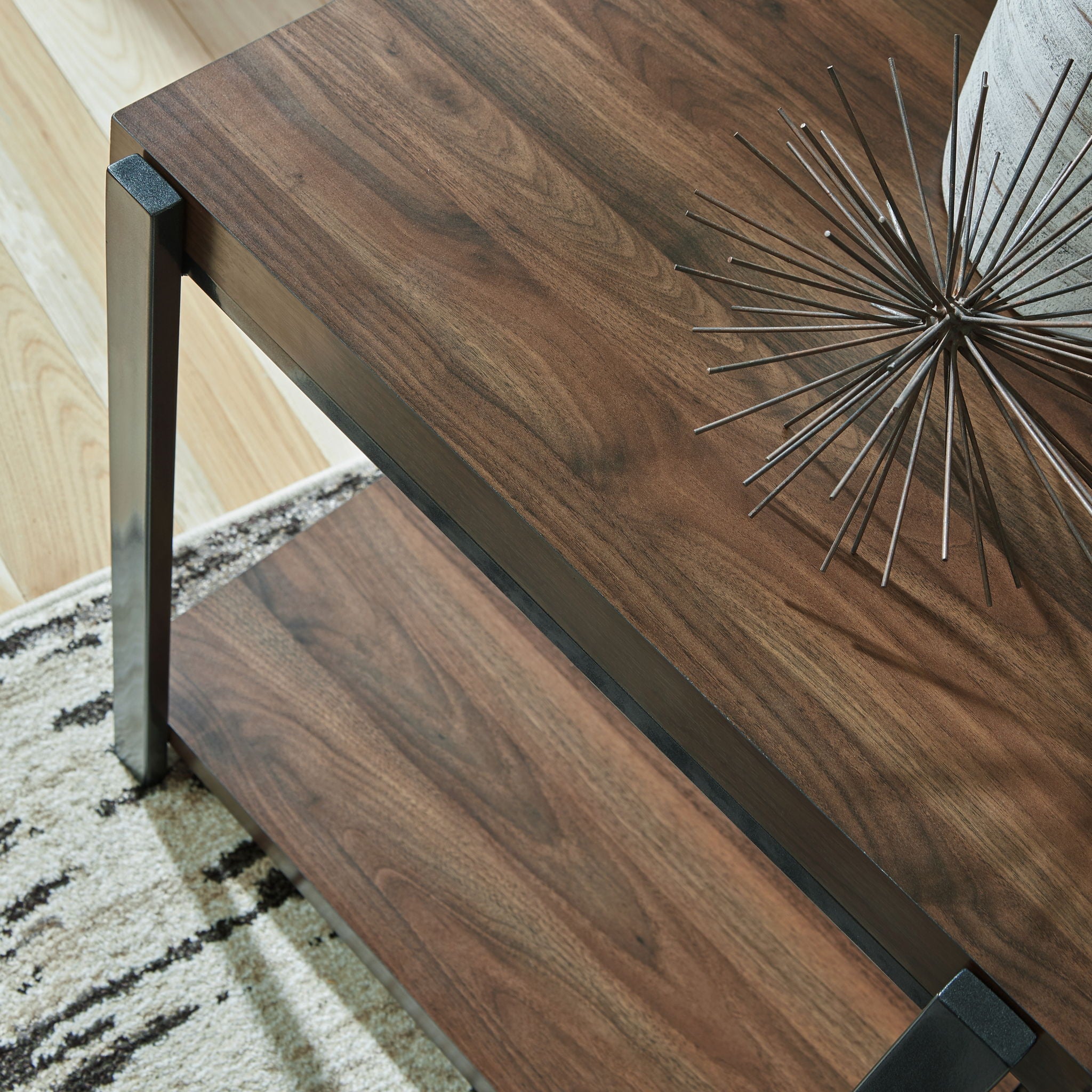Trindwick - Brown / Gun Metal - Occasional Table Set (Set of 3) - Urban Living Furniture (Los Angeles, CA)