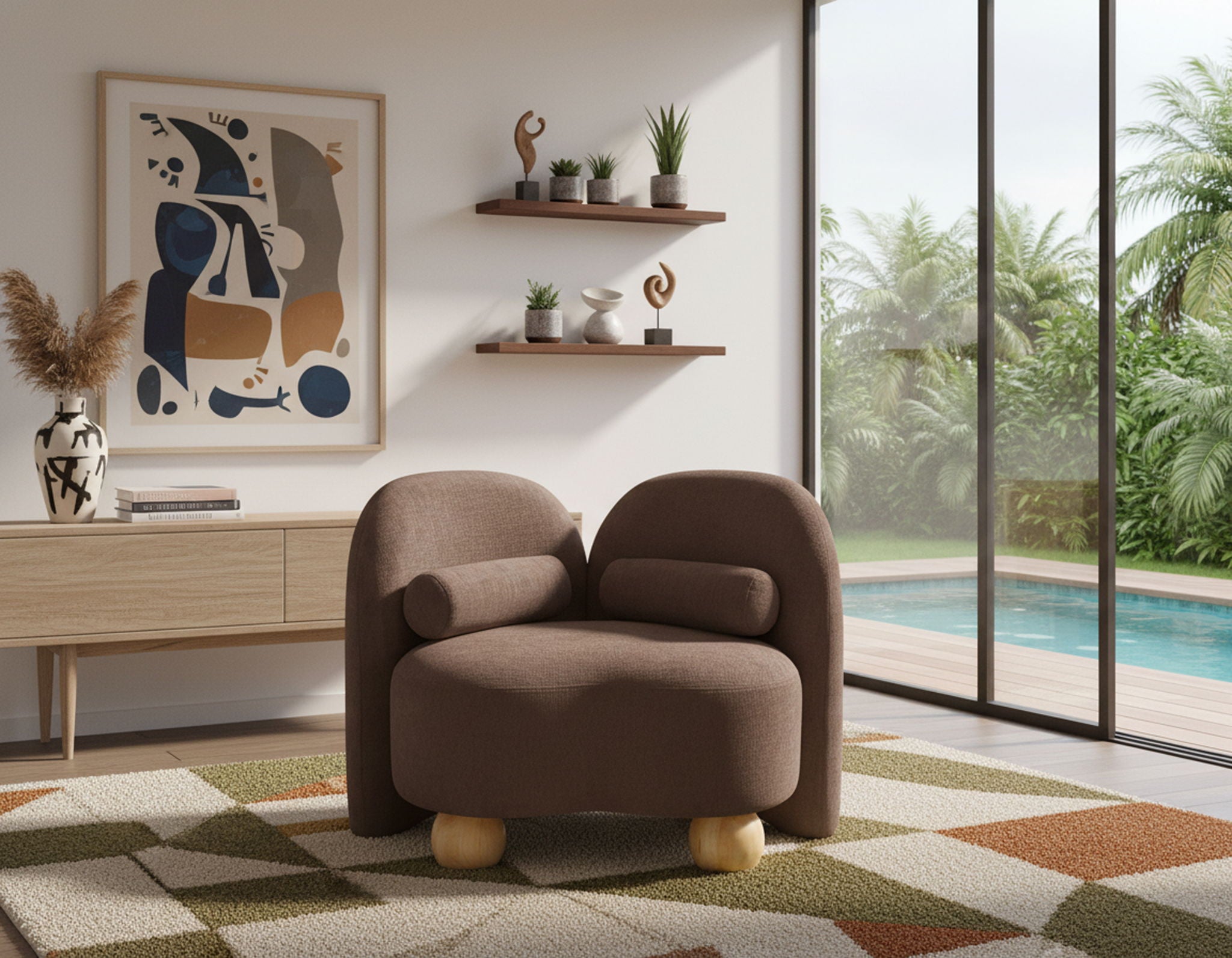 Daphne - Chenille Chair - Urban Living Furniture (Los Angeles, CA)