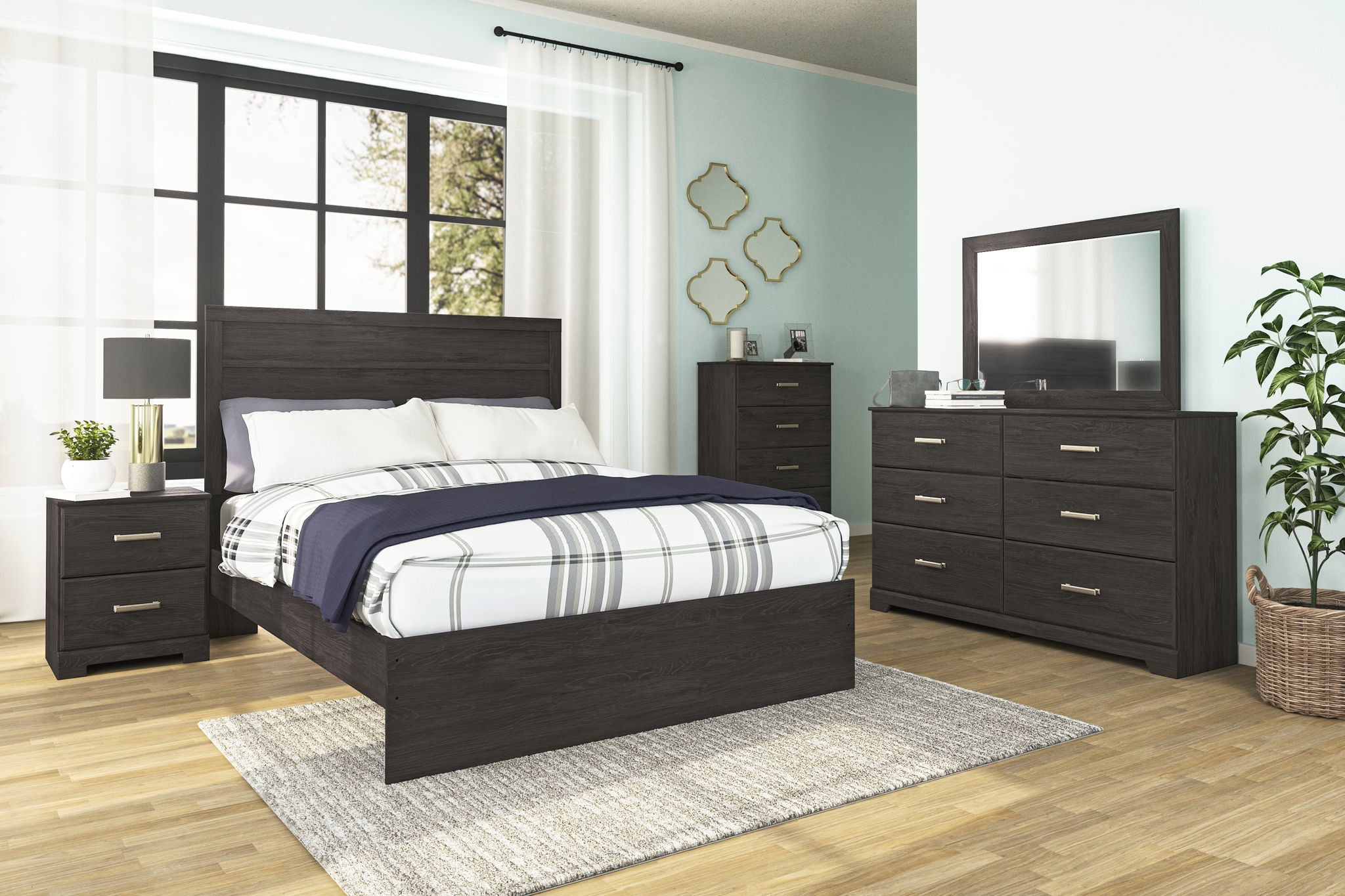 Belachime - Panel Bed - Urban Living Furniture (Los Angeles, CA)