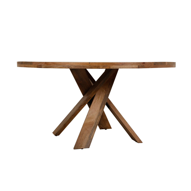 Crossings - Round Dining Table With 4 Upholstered Chairs