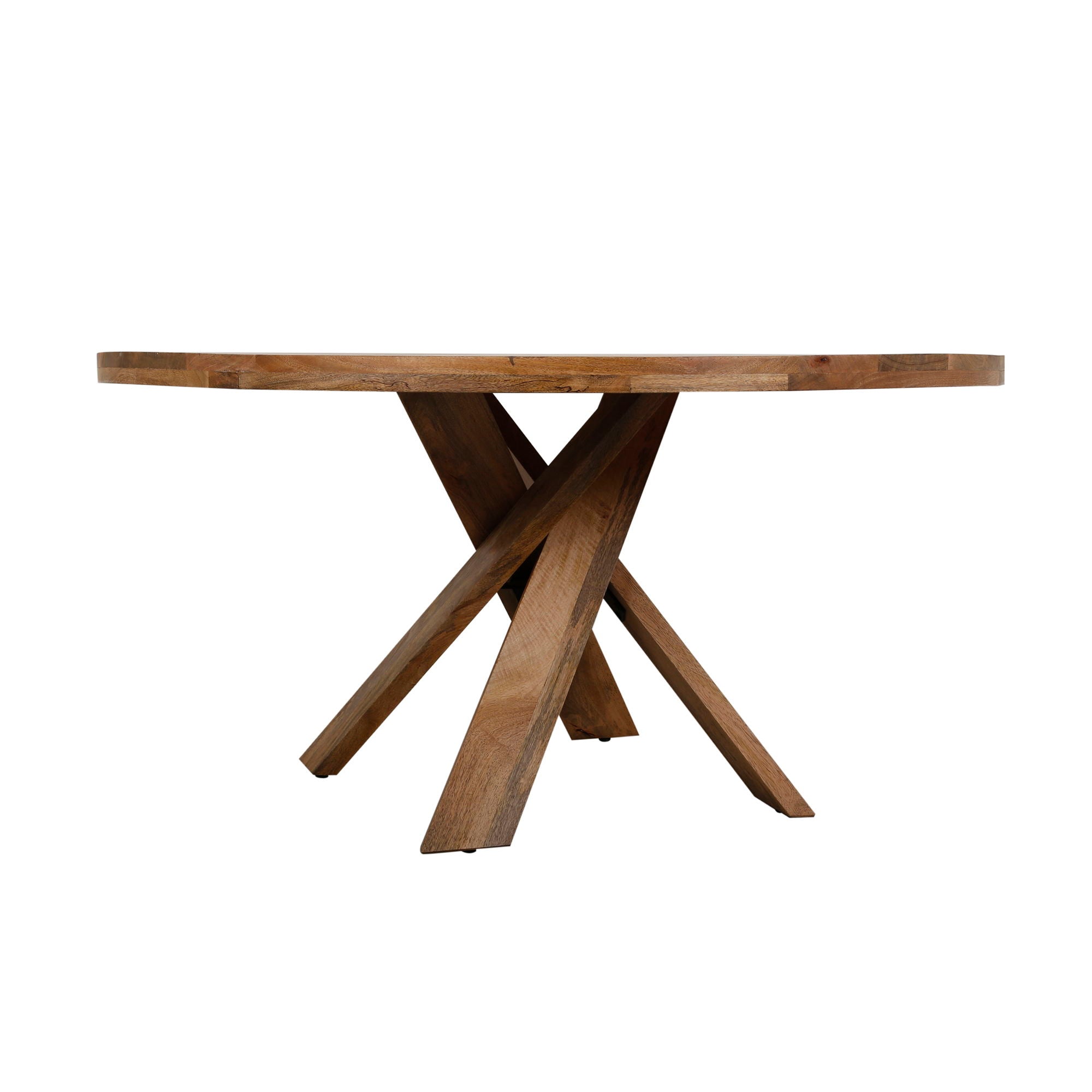 Crossings - Round Dining Table With 4 Upholstered Chairs - Brown & Gray - Urban Living Furniture (Los Angeles, CA)
