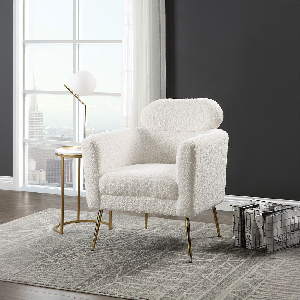 Connock - Accent Chair - White Teddy Sherpa - Urban Living Furniture (Los Angeles, CA)