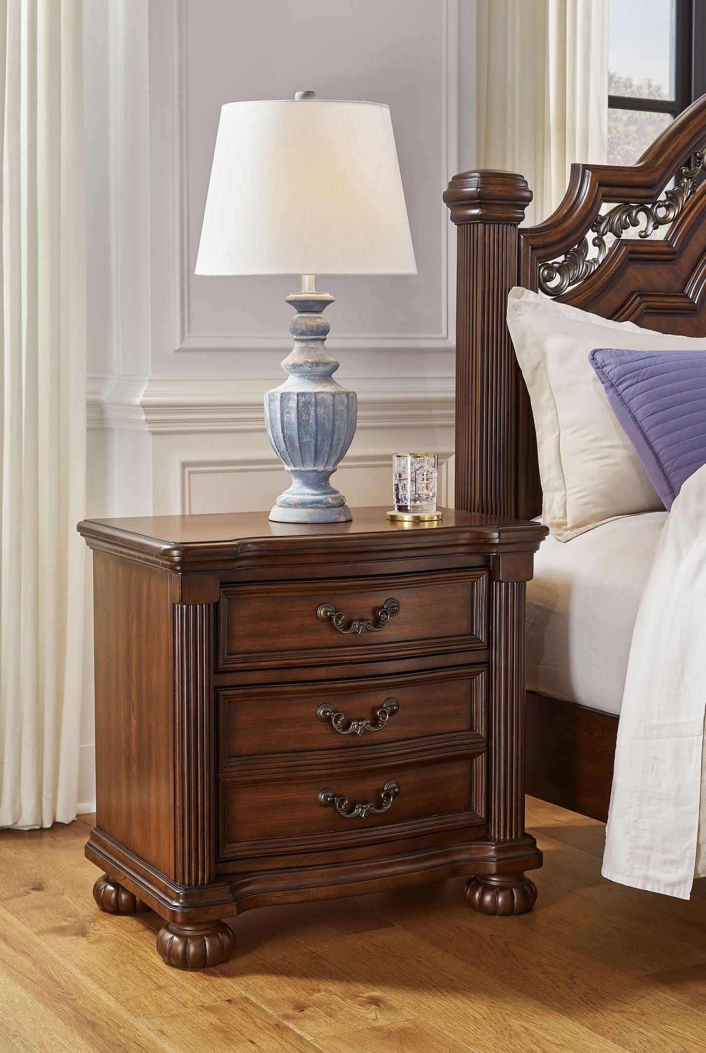 Lavinton - Brown - Three Drawer Night Stand - Urban Living Furniture (Los Angeles, CA)
