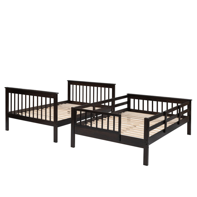 Stairway Bunk Bed With Storage And Guard Rail For Bedroom