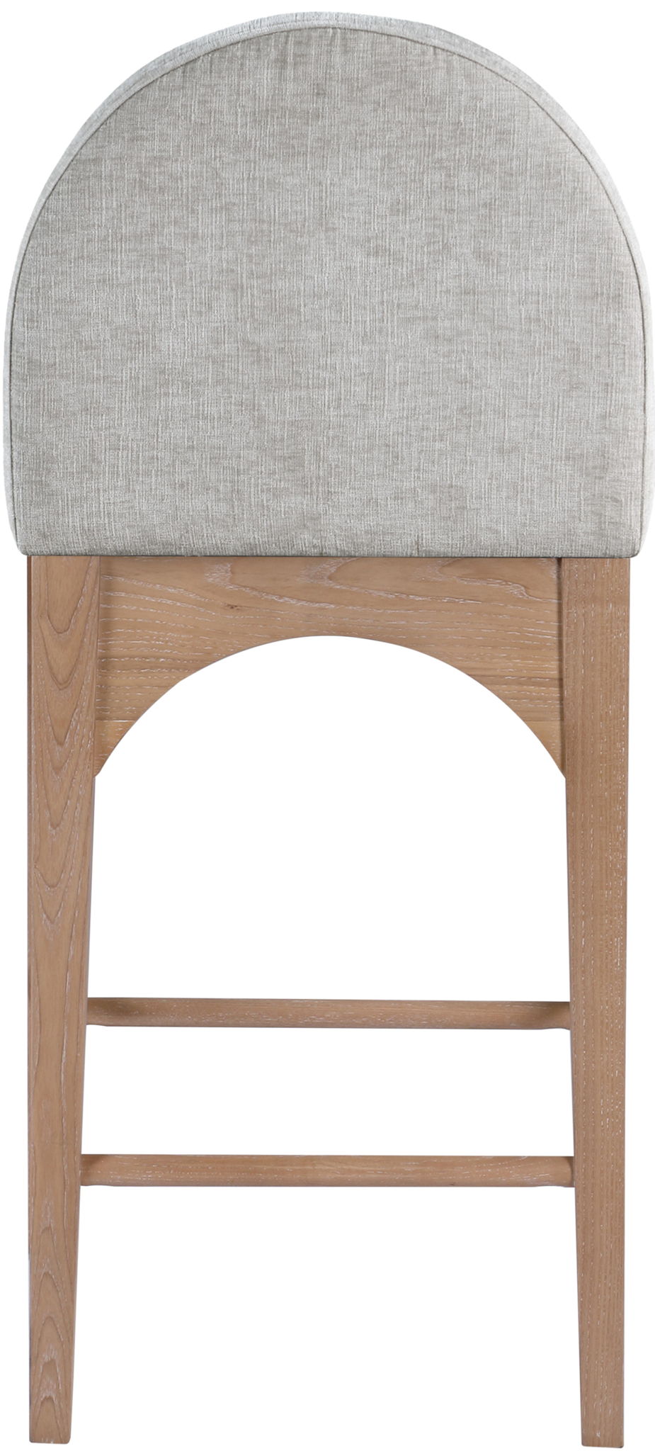 Waldorf - Chenille Stool With Natural Legs - Urban Living Furniture (Los Angeles, CA)
