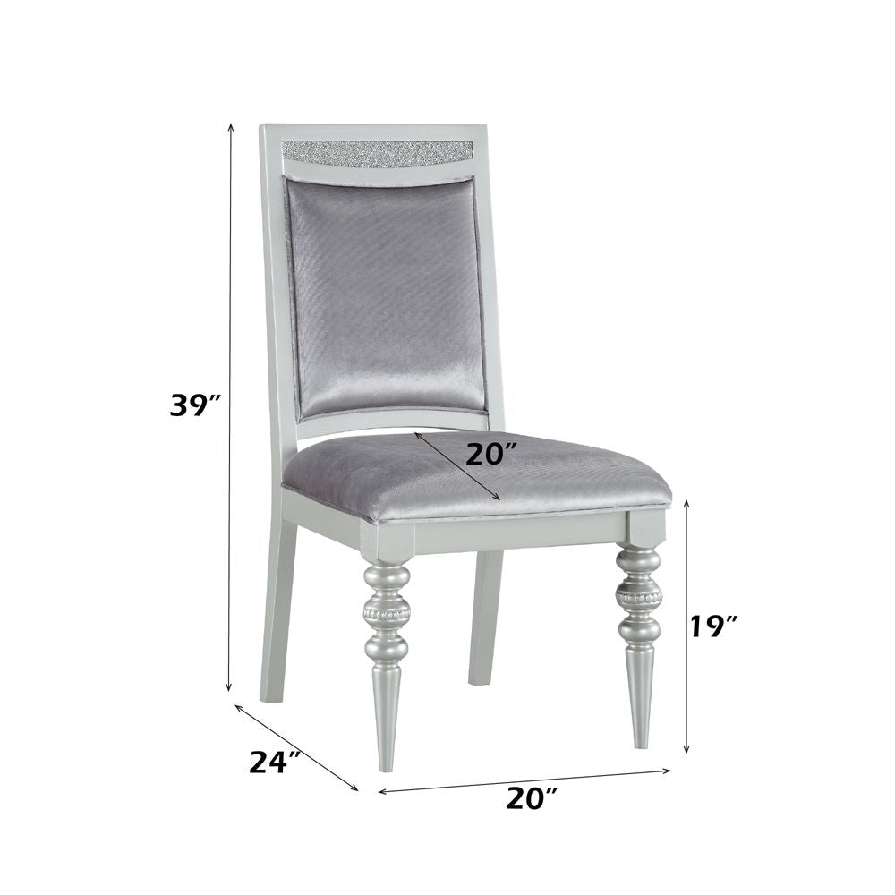 Maverick - Side Chair (Set of 2) - Fabric & Platinum - Urban Living Furniture (Los Angeles, CA)