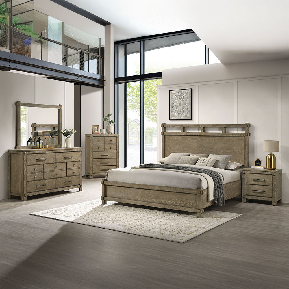 Colton - Mirror - Antique White Oak - Urban Living Furniture (Los Angeles, CA)