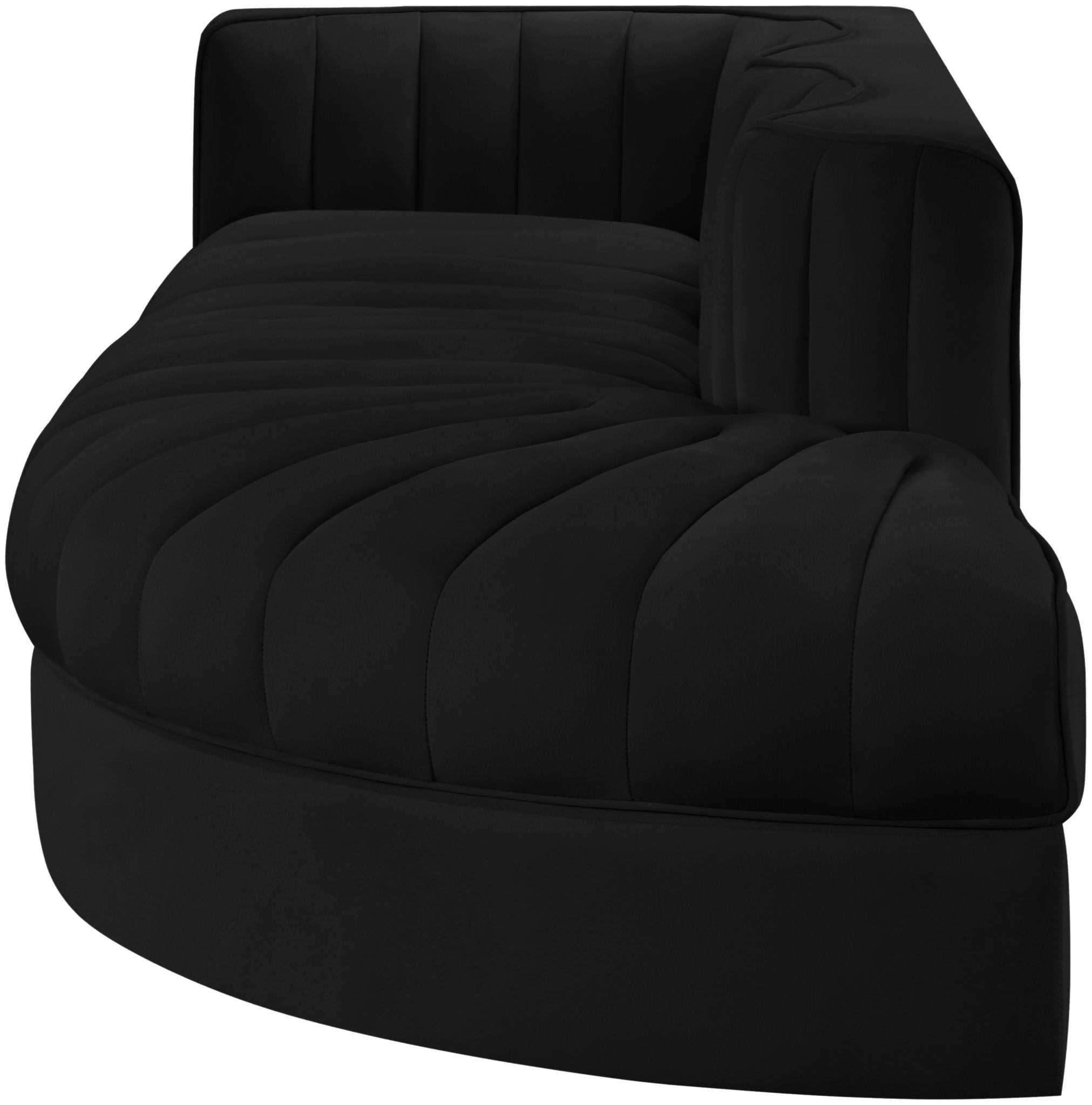 Rummi - Velvet Performance Fabric Upholstered 3 Piece Modular Sectional - Urban Living Furniture (Los Angeles, CA)