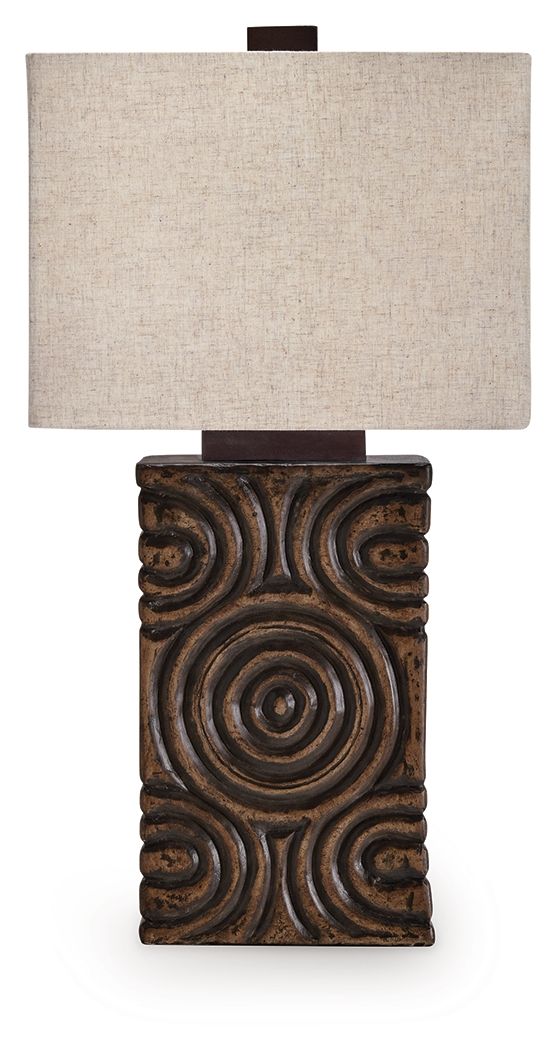 Heathbury - Antique Brown - Paper Table Lamp - Urban Living Furniture (Los Angeles, CA)