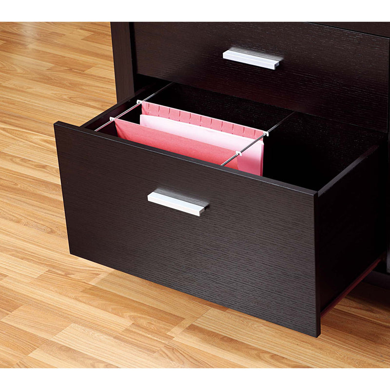 Home Office Mobile File Credenza With 2 Drawers, 2 Door Cabinet