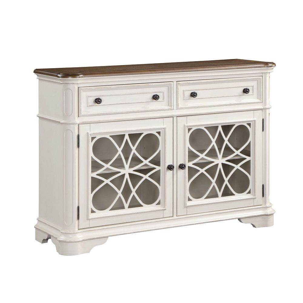 Florian - Server - Antique White & Oak - Urban Living Furniture (Los Angeles, CA)