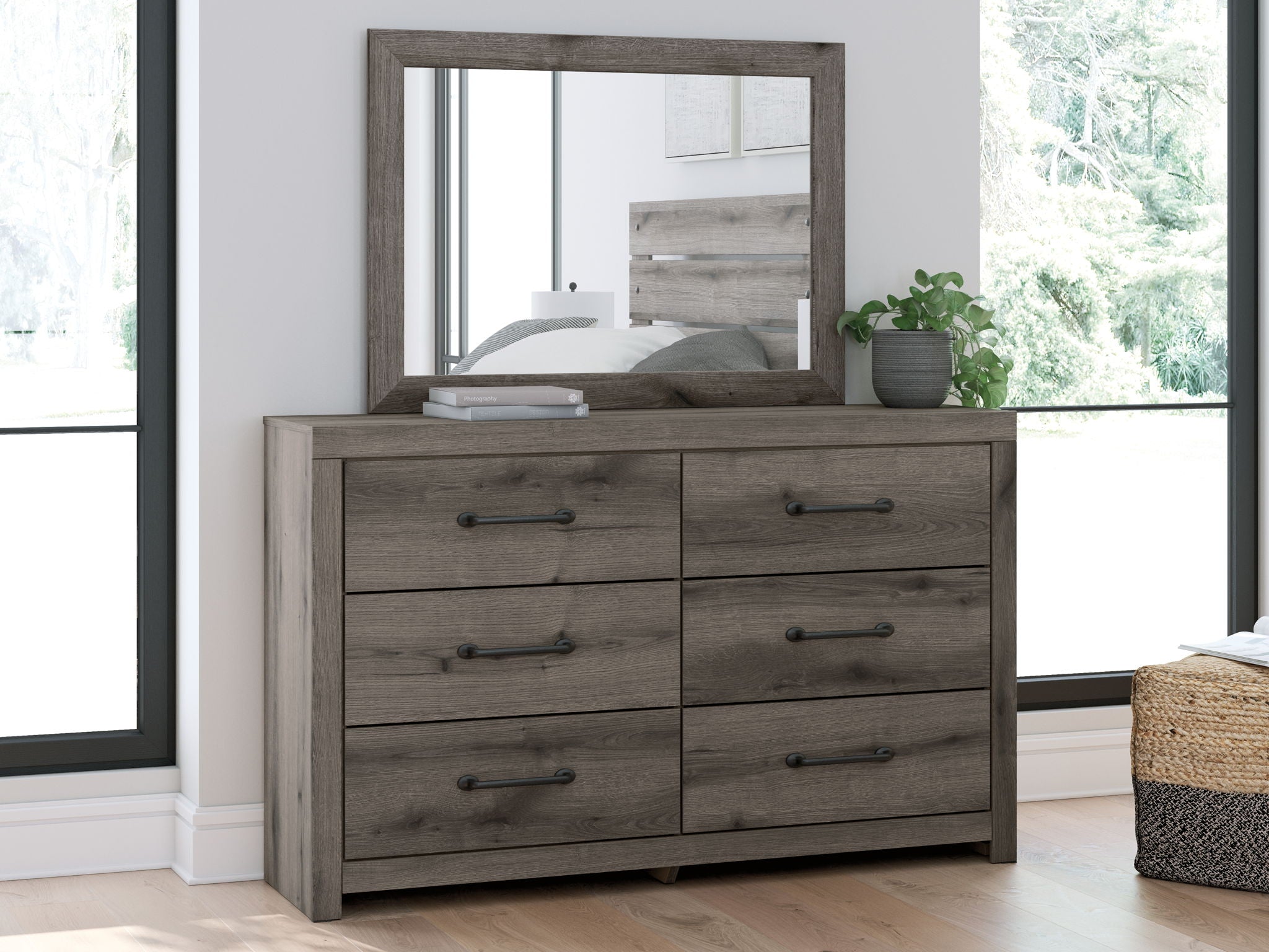 Graystorm - Brown Gray - Dresser And Mirror - Urban Living Furniture (Los Angeles, CA)