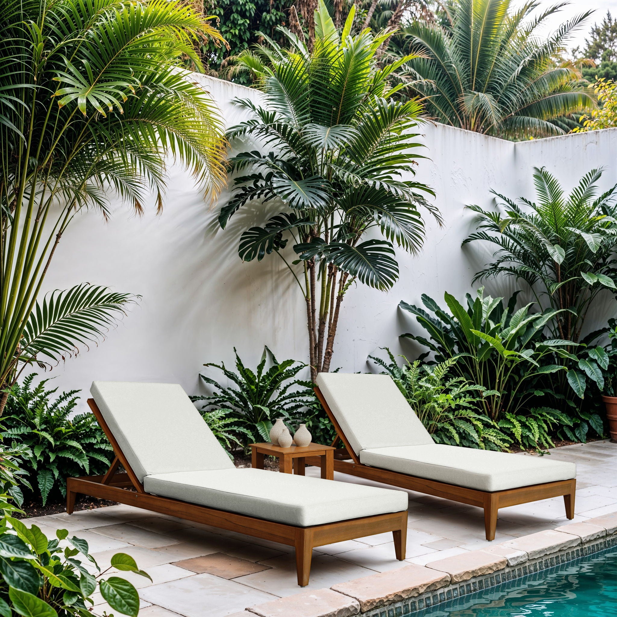 Mirella - Water Resistant Fabric Upholstered Outdoor Patio Chaise Lounge - Urban Living Furniture (Los Angeles, CA)