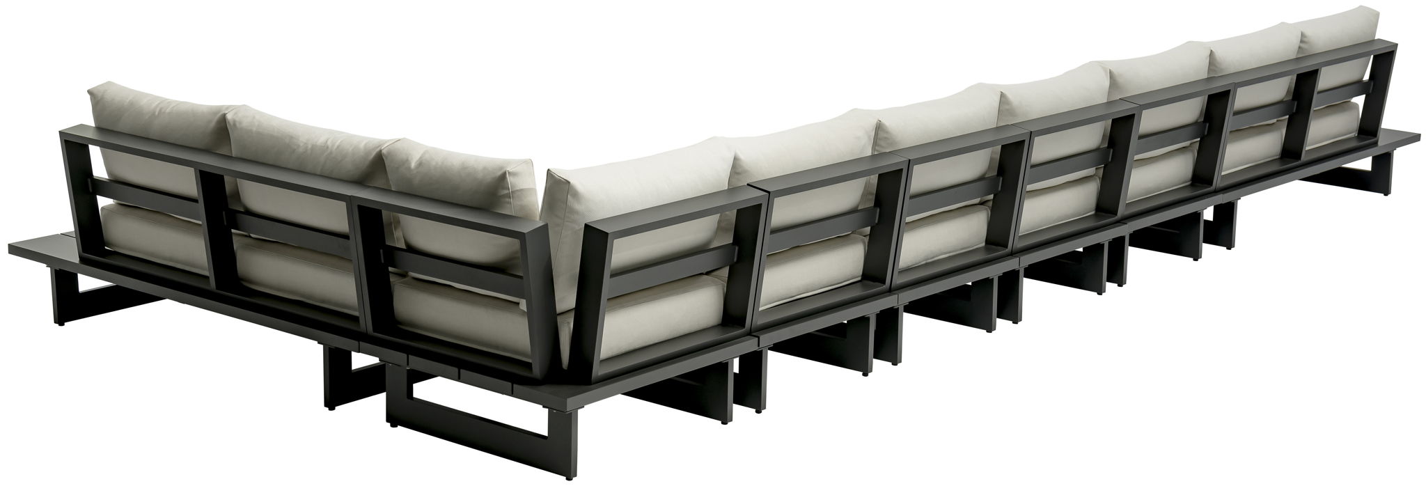 Maldives - 7 Piece Water Resistant Outdoor Patio Modular Sectional With Gray Base - Urban Living Furniture (Los Angeles, CA)