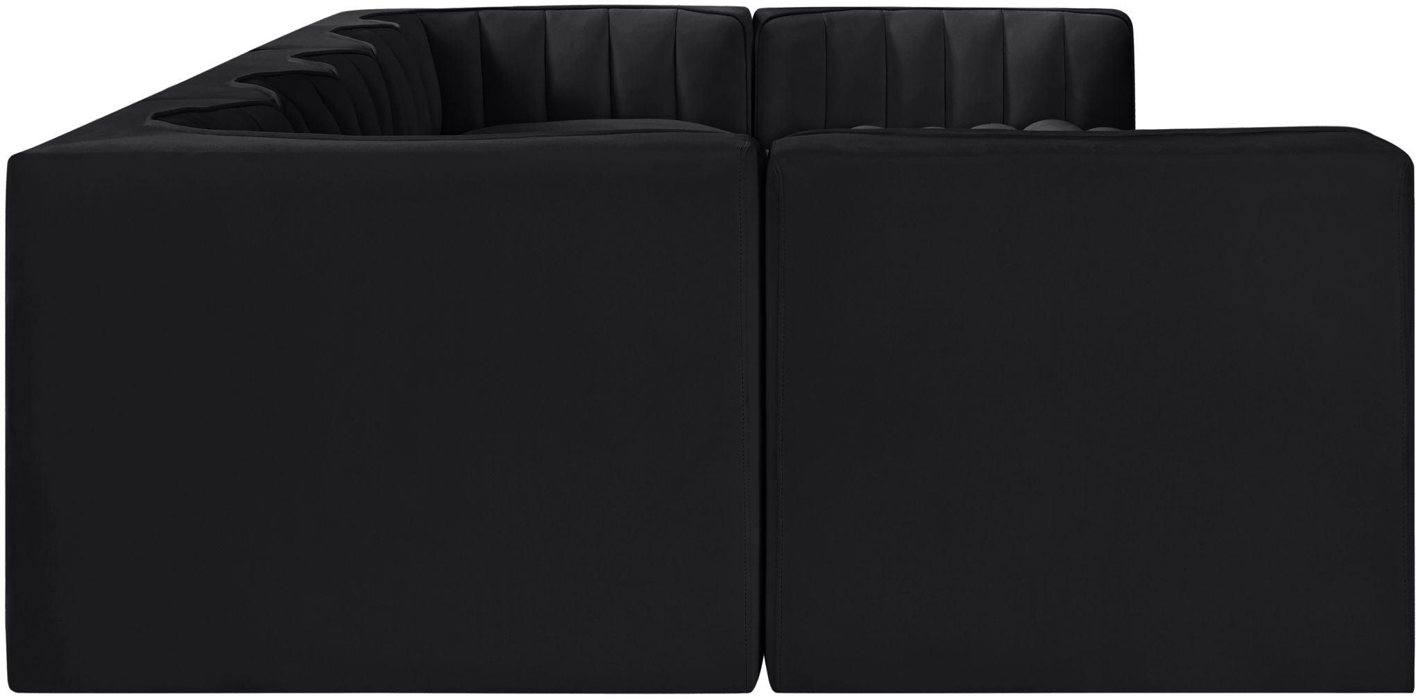 Rummi - Velvet Performance Fabric Upholstered 7 Piece Modular Sectional (With 2 Corner Chairs) - Urban Living Furniture (Los Angeles, CA)