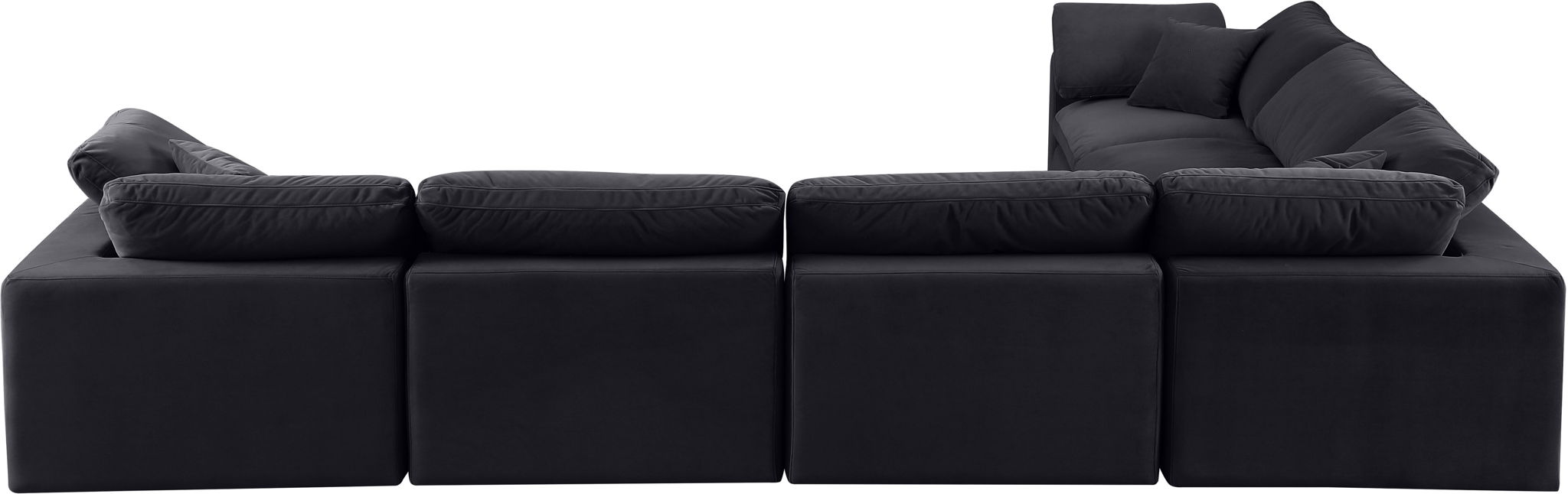 Comfy - 6 Piece Velvet Modular Corner Sectional - Urban Living Furniture (Los Angeles, CA)