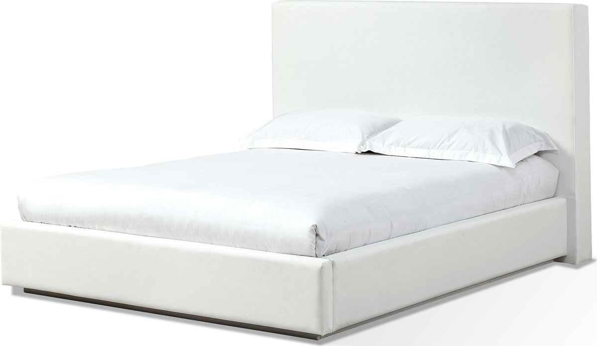 One - Full Upholstered Footboard Storage Bed - Pearl (2026)