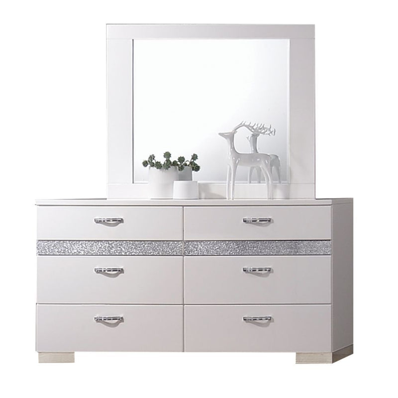 Naima II - Dresser - White High Gloss - Urban Living Furniture (Los Angeles, CA)