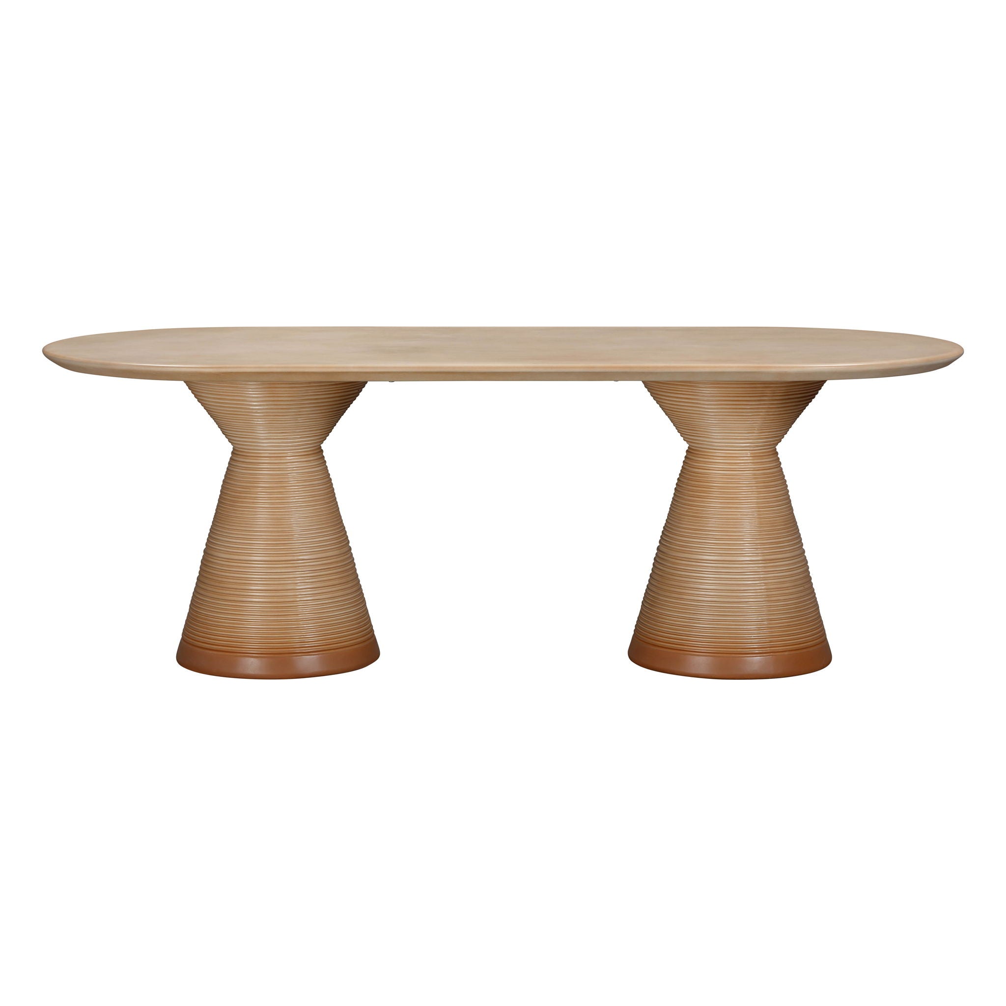 Fassa - Oval Indoor / Outdoor Dining Table - Terracotta