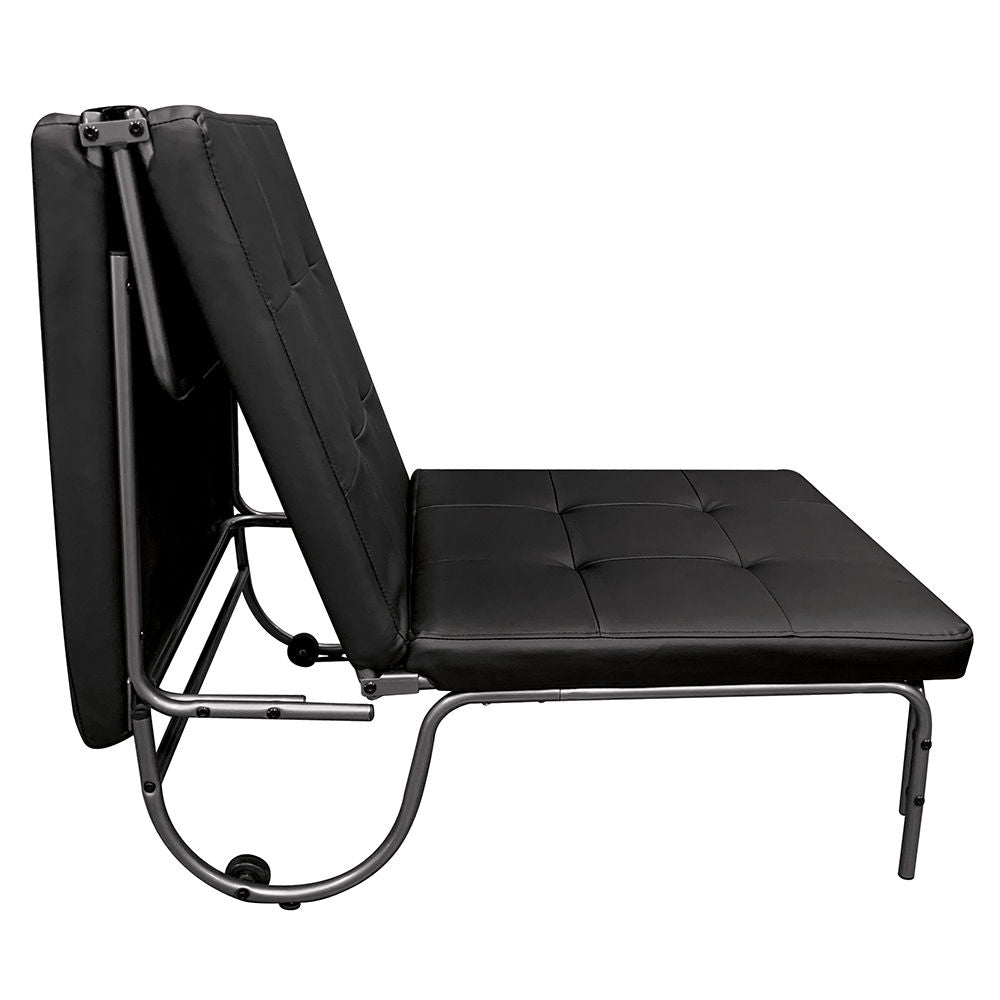 Senon - Adjustable Chair (Futon) - Silver & Black - Urban Living Furniture (Los Angeles, CA)