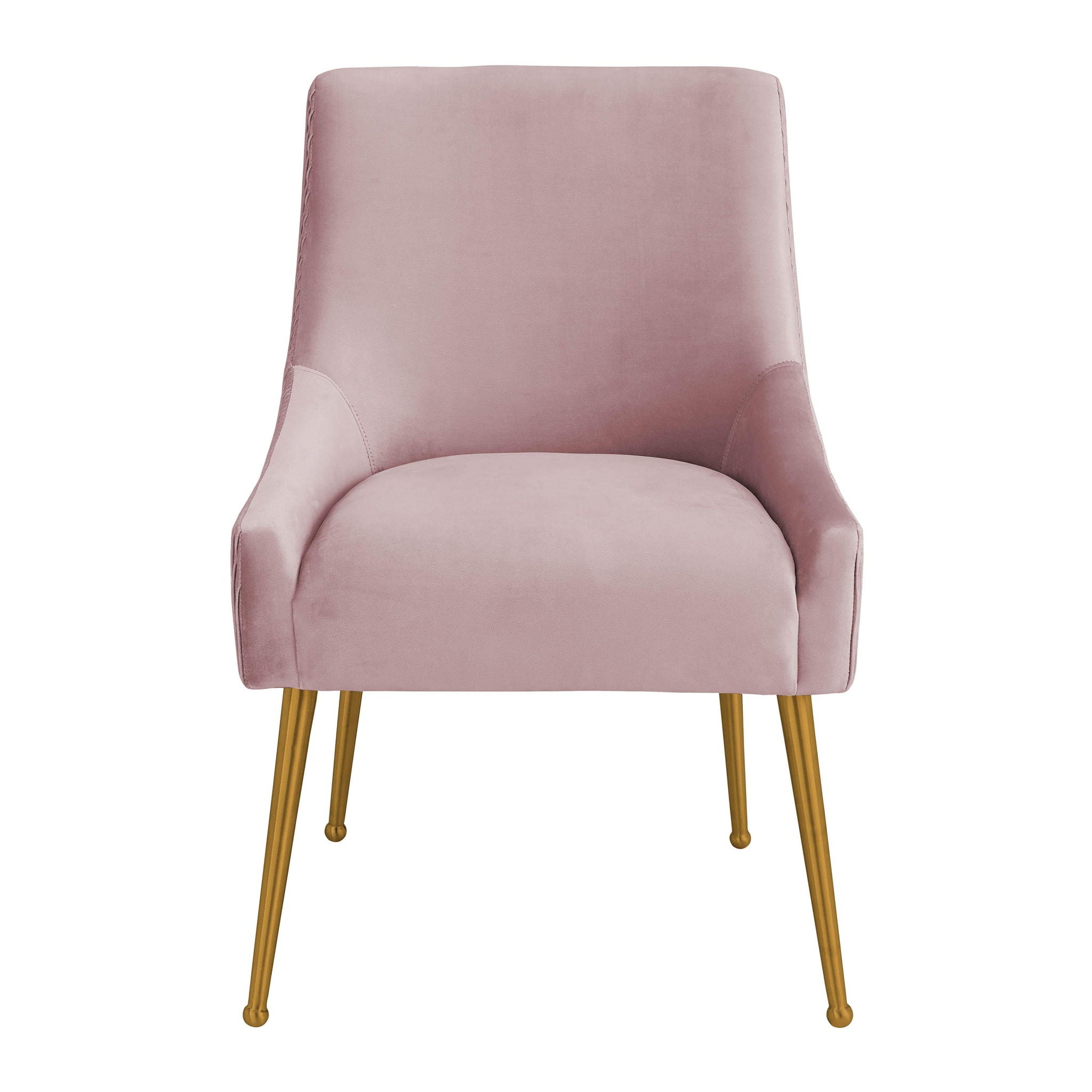 Beatrix - Velvet Side Chair - Pleated Mauve - Urban Living Furniture (Los Angeles, CA)