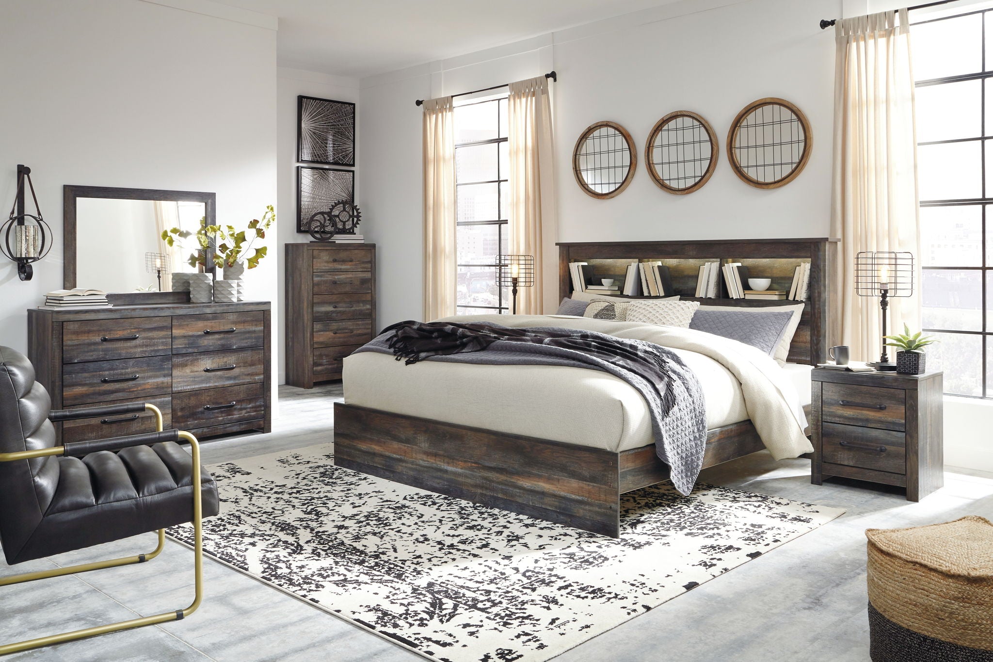 Drystan - Panel Bookcase Bed - Urban Living Furniture (Los Angeles, CA)