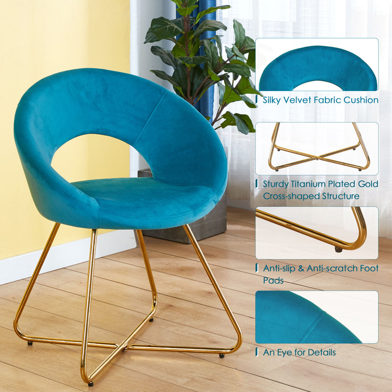 Modern Accent Velvet Lounge Chair