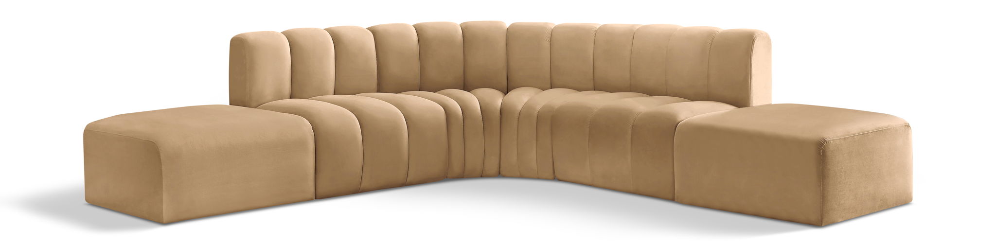 Arc - Velvet 6 Piece Corner Modular Sofa - Urban Living Furniture (Los Angeles, CA)