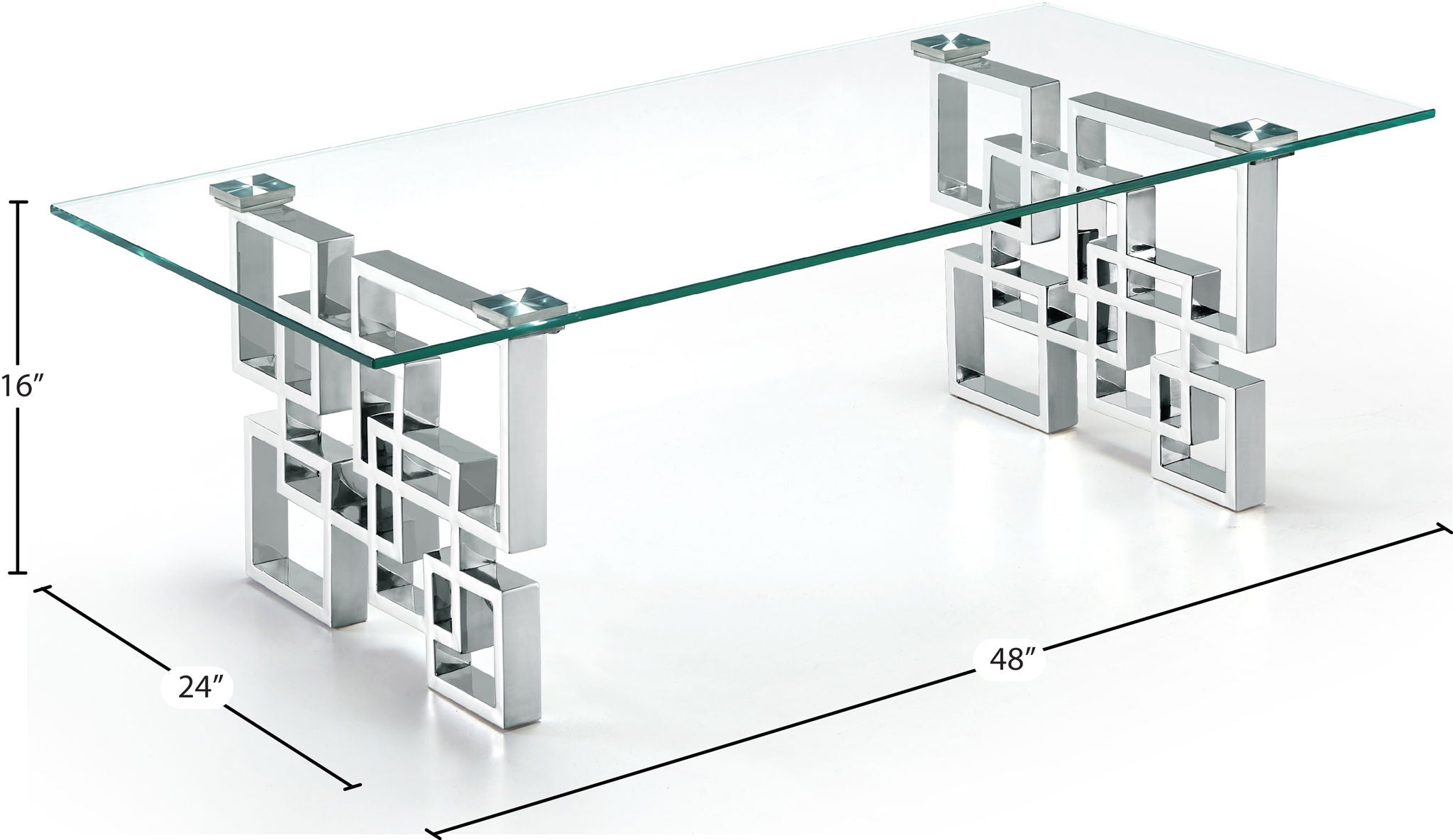 Alexis - Coffee Table - Pearl Silver - Urban Living Furniture (Los Angeles, CA)