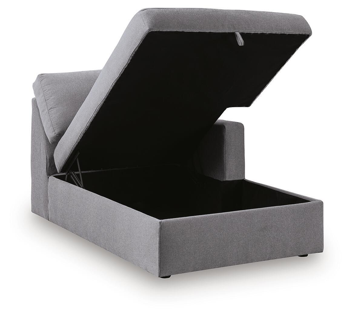 Modmax - RAF Corner Chaise With Storage - Granite - Urban Living Furniture (Los Angeles, CA)