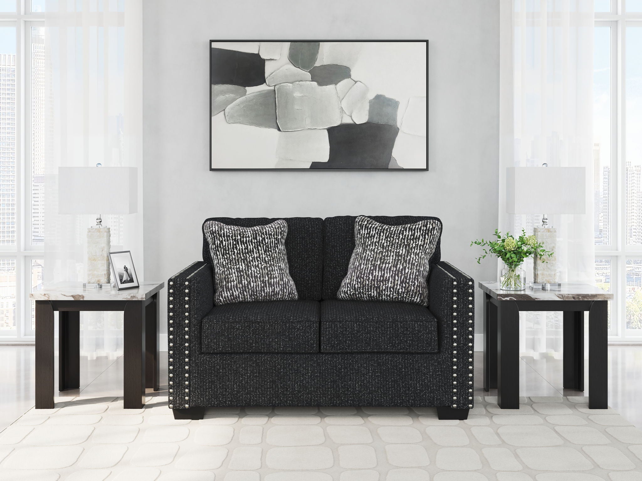 Jasmine Peaks - Loveseat - Coal - Urban Living Furniture (Los Angeles, CA)