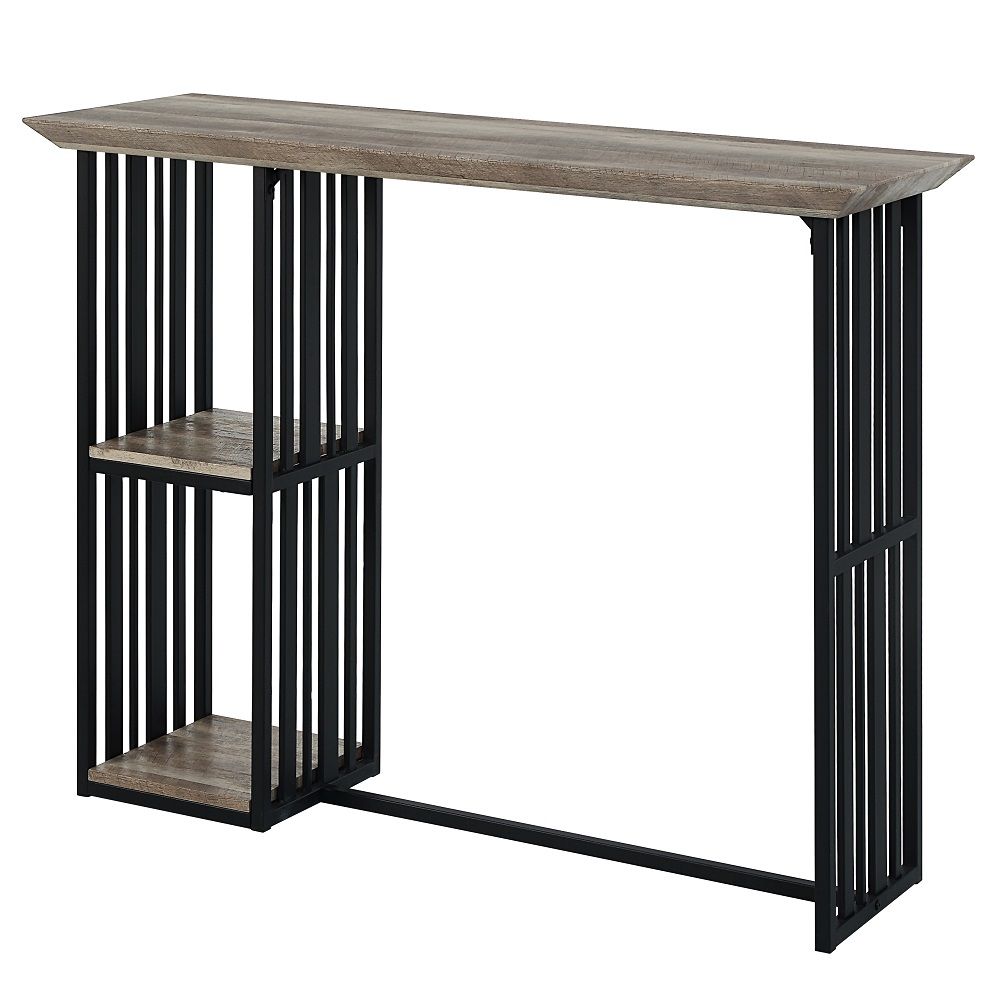 Zudora - Counter Height Table - Oak & Sandy Black - Urban Living Furniture (Los Angeles, CA)