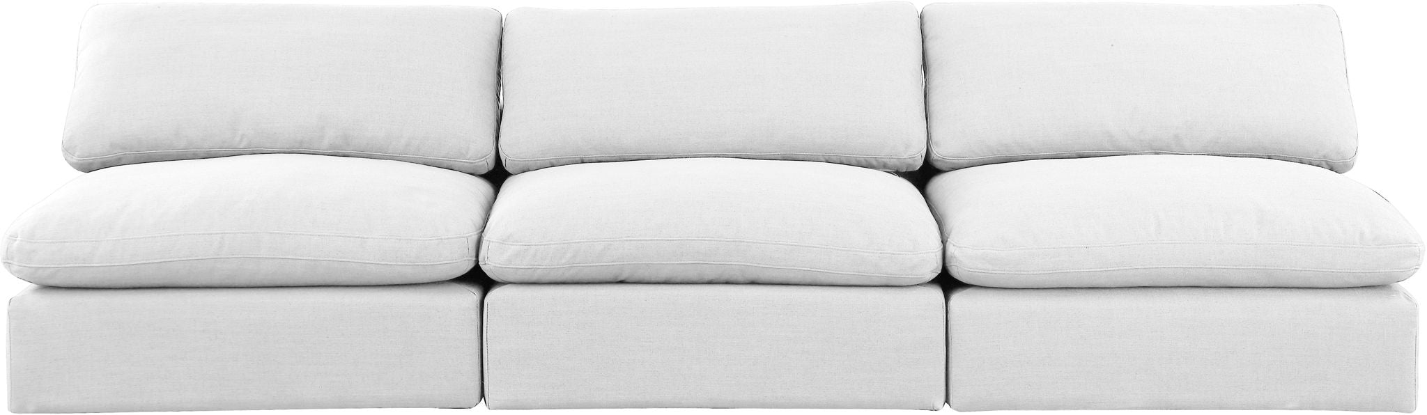 Comfy - Linen Modular Armless Sofa 3 Seats - Urban Living Furniture (Los Angeles, CA)