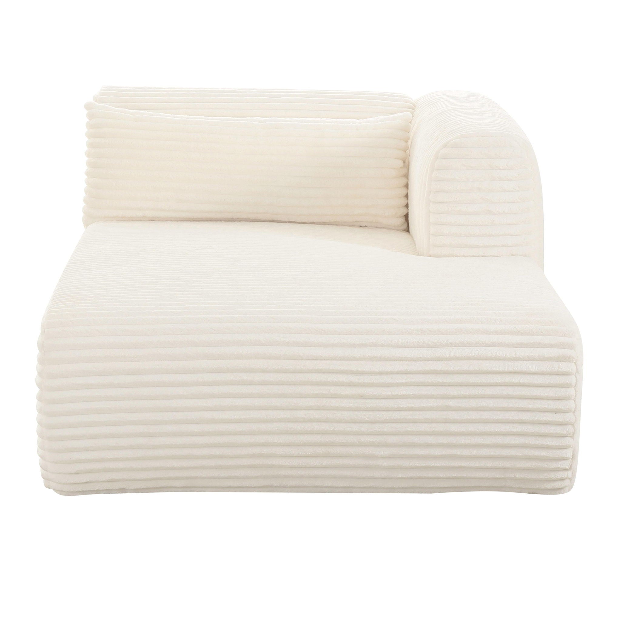 Tarra - Fluffy Oversized Corduroy Modular Chaise - Urban Living Furniture (Los Angeles, CA)