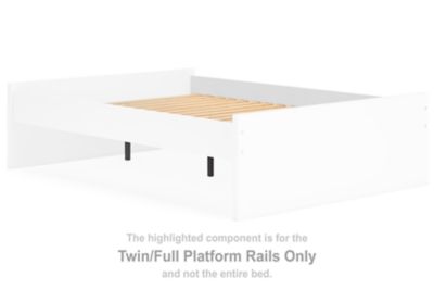 Onita - White - Twin/Full Platform Rails