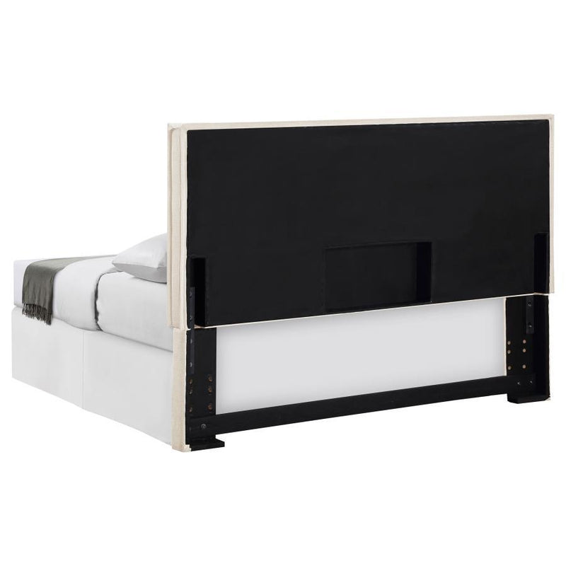 Izzy - Upholstered King Panel Headboard - Sand