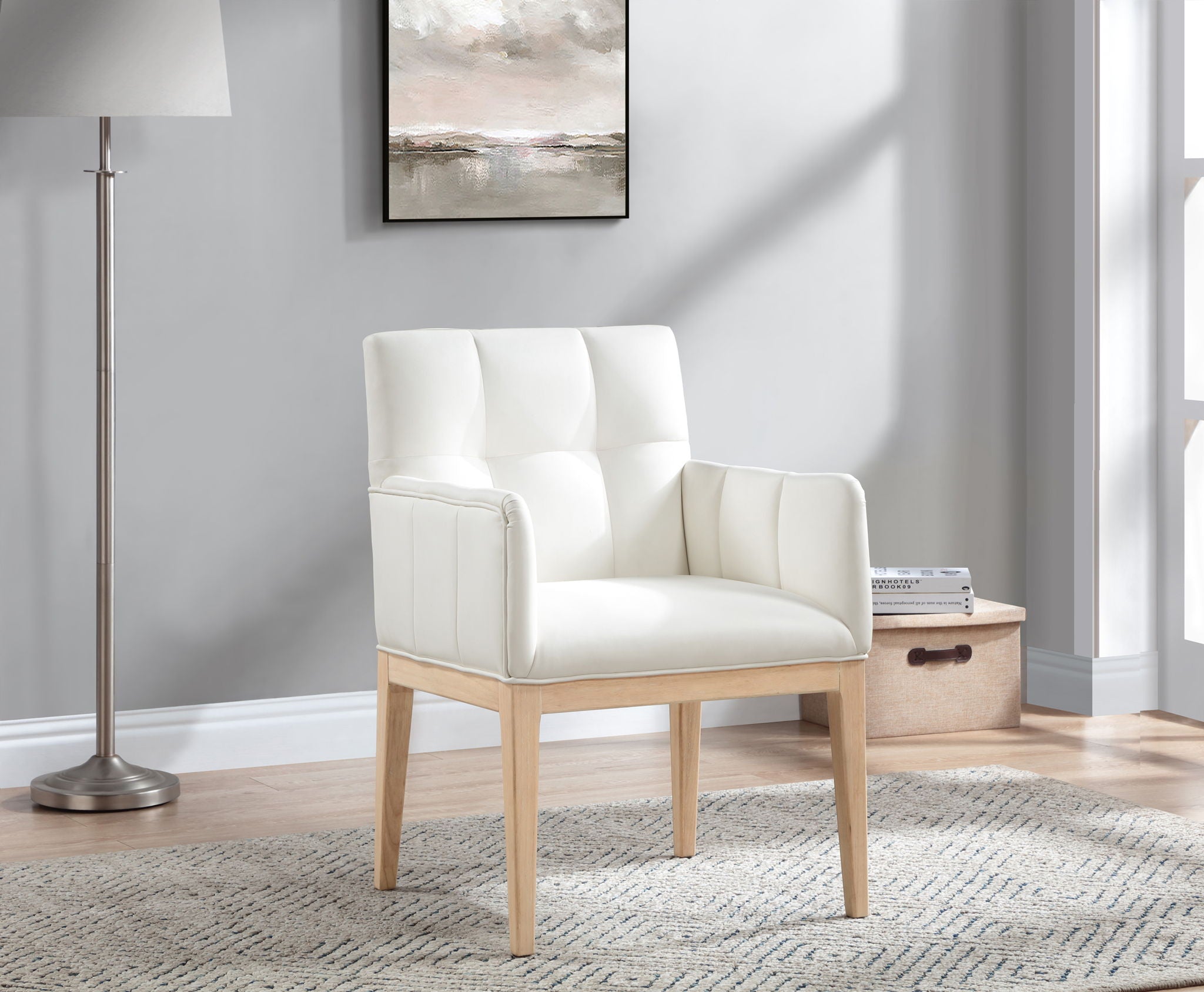 Adrian - Dining Arm Chair (Set of 2) - Light Brown Legs - Urban Living Furniture (Los Angeles, CA)