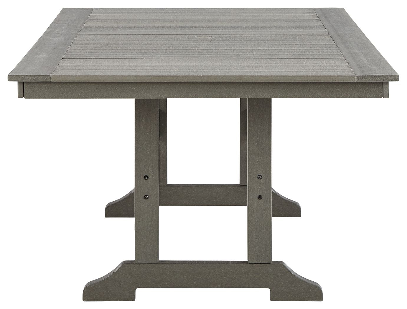 Visola - Gray - RECT Dining Table w/Umb OPT - Urban Living Furniture (Los Angeles, CA)