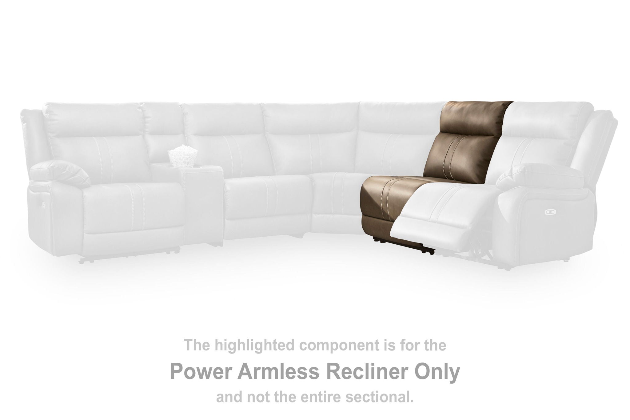 Max-Momentum - Power Armless Recliner With Adjustable Headrest - Biscotti - Urban Living Furniture (Los Angeles, CA)