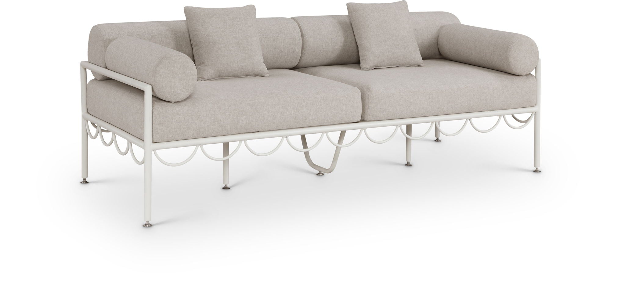 Portofino - Resilient Water Repellent Fabric 85.75" Upholstered Outdoor Patio Sofa - Urban Living Furniture (Los Angeles, CA)
