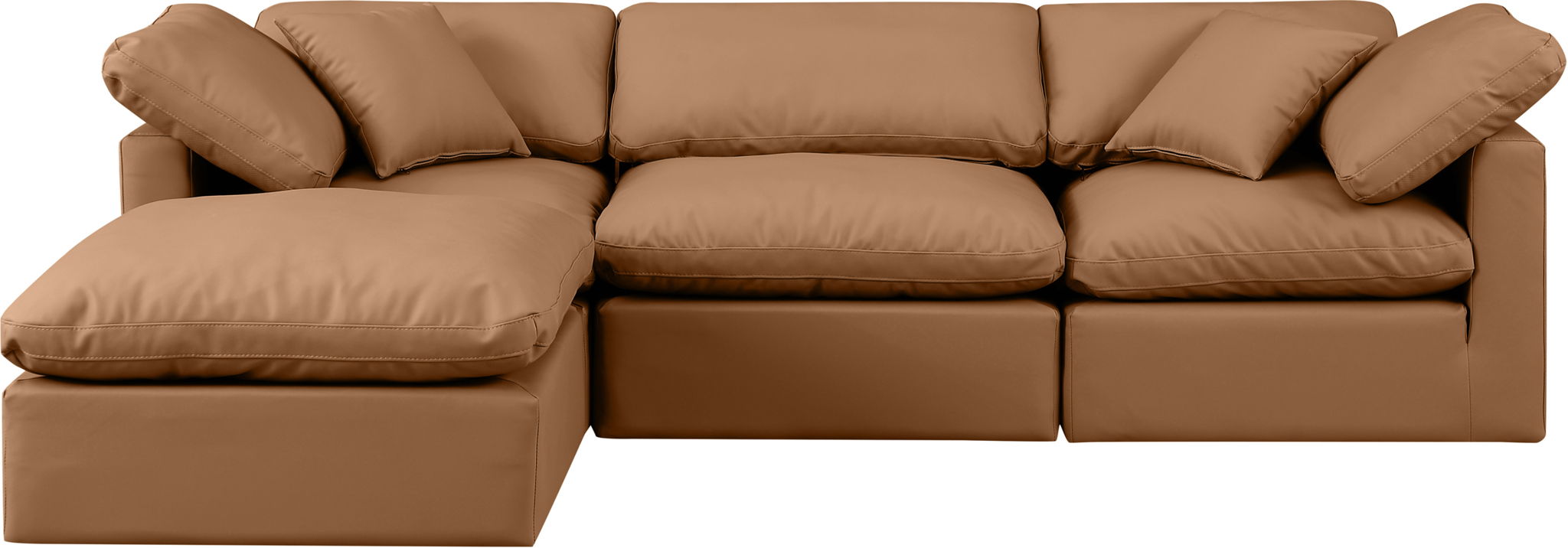 Indulge - Faux Leather 4 Piece Modular Sectional With Chaise - Urban Living Furniture (Los Angeles, CA)